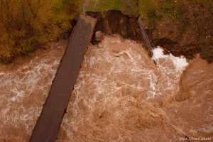 Trent Nelson  |  The Salt Lake Tribune A compromised bridge near the D.I. Ranch outside of St. George, Wednesday, December 22, 2010.