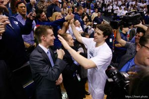 Trent Nelson  |  The Salt Lake Tribune BYU's Jimmer Fredette as BYU hosts Wyoming, college basketball in Provo, Utah, Saturday, March 5, 2011.