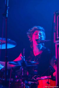 Elaine Bradley, Neon Trees at In The Venue in Salt Lake City, Utah, Friday, April 8, 2011.