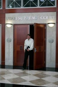 Trent Nelson  |  The Salt Lake Tribune Willie Jessop walks out of the Utah Supreme Court, after arguments were heard in Salt Lake City, Utah, Tuesday, April 12, 2011, on cases involving the FLDS Church's United Effort Plan (UEP) land trust.
