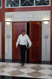 Trent Nelson  |  The Salt Lake Tribune Willie Jessop walks out of the Utah Supreme Court, after arguments were heard in Salt Lake City, Utah, Tuesday, April 12, 2011, on cases involving the FLDS Church's United Effort Plan (UEP) land trust.