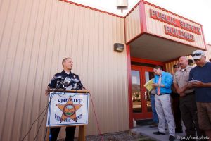 Trent Nelson  |  The Salt Lake Tribune West Valley City public information officer Mike Powell speaks at a press conference regarding the 2009 disappearance of Susan Powell, in Ely, Nevada, Friday August 19, 2011