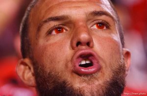 Trent Nelson  |  The Salt Lake Tribune . Utah vs. Montana State in Salt Lake City, Utah, Thursday, September 1, 2011. matt martinez