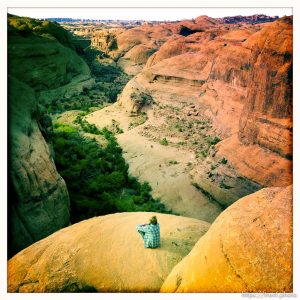 echo point overlook, slickrock mountain bike trail
