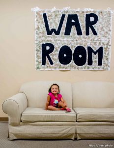 Trent Nelson  |  The Salt Lake Tribune
Kimberly Twitchell on couch under 