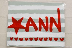 Trent Nelson  |  The Salt Lake Tribune ann romney sign, at a call center for Presidential candidate Mitt Romney in Orem, Utah on Thursday, July 19, 2012.