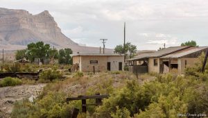 Trent Nelson  |  The Salt Lake City Buildings in the lonely town of Woodside, Utah on Wednesday, August 1, 2012.