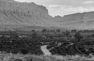 Trent Nelson  |  The Salt Lake City A view of the lonely town of Woodside, Utah on Wednesday, August 1, 2012.