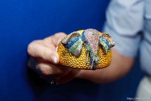 Trent Nelson  |  The Salt Lake Tribune  at the Republican National Convention in Tampa, Florida, Wednesday, August 29, 2012. jeweled elephant