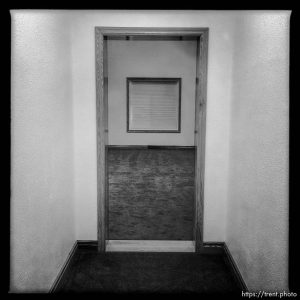 Trent Nelson  |  The Salt Lake Tribune inside warren jeffs compound, hallway leading to mysterious room that was remodeled before FLDS lost control of the property.