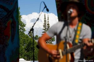 Trent Nelson  |  The Salt Lake Tribune Luke Benson performs at the Roots of the Rocks music festival at the Eagle Point Ski Resort Saturday, June 15, 2013 east of Beaver.