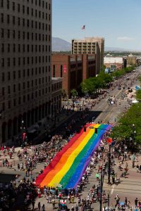 Trent Nelson  |  The Salt Lake Tribune Pride parade, Sunday June 8, 2014.
