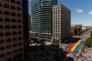 Trent Nelson  |  The Salt Lake Tribune Pride parade, Sunday June 8, 2014.