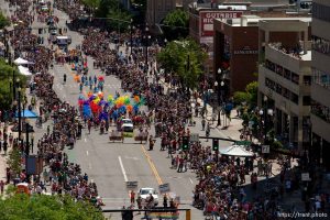 Trent Nelson  |  The Salt Lake Tribune Pride parade, Sunday June 8, 2014.