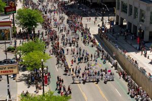 Trent Nelson  |  The Salt Lake Tribune Pride parade, Sunday June 8, 2014. mormons building bridges