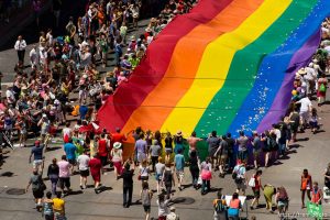 Trent Nelson  |  The Salt Lake Tribune Pride parade, Sunday June 8, 2014.