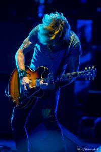 Trent Nelson  |  The Salt Lake Tribune Keith Urban performs at USANA Amphitheatre, Saturday August 30, 2014.