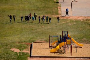 Trent Nelson  |  The Salt Lake Tribune physical education at school, in Hildale, Thursday September 25, 2014.
