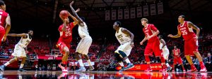 Trent Nelson  |  The Salt Lake Tribune Utah Utes guard Kenneth Ogbe (25) looks for a shot as the University of Utah Utes host the Alabama State Hornets, college basketball at the Huntsman Center in Salt Lake City, Saturday November 29, 2014.