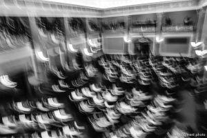 Trent Nelson  |  The Salt Lake Tribune
The House listens to discussion prior to passing SB296 - Anti-discrimination and Religious Freedom Amendments, in the House Chamber at the State Capitol Building in Salt Lake City, Wednesday March 11, 2015.
