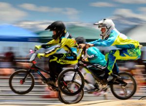 Trent Nelson  |  The Salt Lake Tribune Riders in the expert class at the U.S. BMX National Series at Rad Canyon BMX in South Jordan, Saturday June 13, 2015.