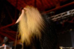 Trent Nelson  |  The Salt Lake Tribune
Singer Taylor Momsen on stage as The Pretty Reckless performs at Saltair, Wednesday June 3, 2015.