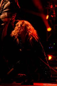 Trent Nelson  |  The Salt Lake Tribune Singer Taylor Momsen on stage as The Pretty Reckless performs at Saltair, Wednesday June 3, 2015.