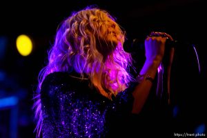 Trent Nelson  |  The Salt Lake Tribune Singer Taylor Momsen on stage as The Pretty Reckless performs at Saltair, Wednesday June 3, 2015.