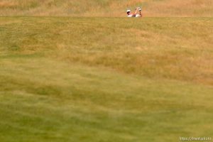 Trent Nelson  |  The Salt Lake Tribune
Darrin Overson in the championship match of the 117th Utah State Amateur golf tournament at Soldier Hollow Golf Course in Midway, Saturday July 11, 2015.