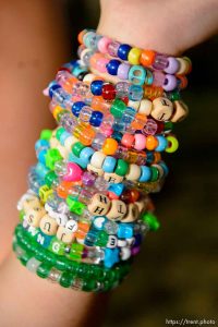 Trent Nelson  |  The Salt Lake Tribune A dancer's bracelets at Das Energi Festival, a day-long show of electronic music, culture and dance with three stages at Saltair, Saturday August 15, 2015.