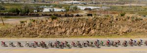 Trent Nelson  |  The Salt Lake Tribune The peloton enters Weber County at Rocky Point during the Tour of Utah's second stage, Tuesday August 4, 2015.