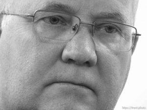 Trent Nelson  |  The Salt Lake Tribune Hildale Mayor Philip Barlow speaks after nine people were killed and five remained missing Tuesday morning, the day after an SUV and a van were washed off a road during a flash flood in this polygamous Utah-Arizona border community.