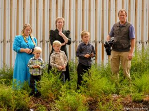 Trent Nelson  |  The Salt Lake Tribune People take in the scene in a Hildale wash where a flash flood killed nine people (with four still missing) Tuesday September 15, 2015., the day after an SUV and a van were washed off a road during a flash flood in this polygamous Utah-Arizona border community.