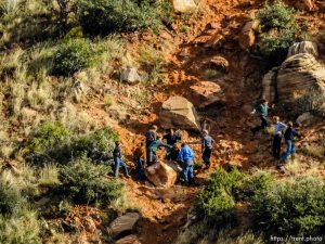 Trent Nelson  |  The Salt Lake Tribune boys above the hildale clinic , Wednesday September 16, 2015.