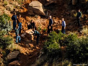 Trent Nelson  |  The Salt Lake Tribune boys above the hildale clinic , Wednesday September 16, 2015.