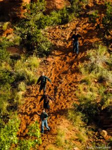 Trent Nelson  |  The Salt Lake Tribune boys above the hildale clinic , Wednesday September 16, 2015.