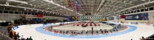 Trent Nelson  |  The Salt Lake Tribune  in the women's mass start, speed skating at the ISU World Cup, at the Utah Olympic Oval in Kearns, Sunday November 22, 2015.