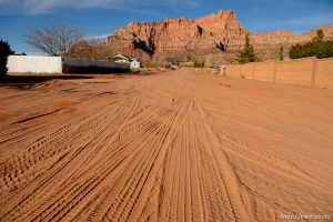 Trent Nelson  |  The Salt Lake Tribune dirt road, vermillion cliffs, in Hildale, Wednesday December 2, 2015.