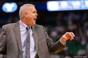 Trent Nelson  |  The Salt Lake Tribune BYU coach Dave Rose, as BYU faces Weber State, NCAA basketball at Vivant Smart Home Arena in Salt Lake City, Saturday December 5, 2015.