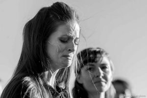 Trent Nelson  |  The Salt Lake Tribune Thara Tenney and Belle Collier, daughters of Robert 