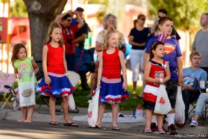 Trent Nelson  |  The Salt Lake Tribune Children watch the Freedom Parade in Hurricane, Monday July 4, 2016.