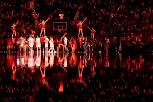 Trent Nelson  |  The Salt Lake Tribune
Utah players are introduced as the University of Utah hosts UCLA, NCAA mens basketball at the Huntsman Center in Salt Lake City, Saturday January 14, 2017.