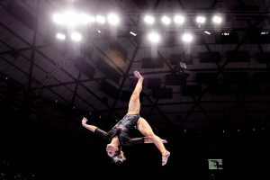 Trent Nelson  |  The Salt Lake Tribune
Utah's MyKayla Skinner on the beam as the University of Utah hosts Cal, NCAA Gymnastics at the Huntsman Center, Saturday February 4, 2017.