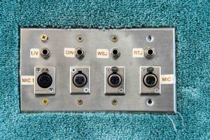 Trent Nelson  |  The Salt Lake Tribune A set of audio inputs in the dining room at the former home of Warren Jeffs in Hildale, Wednesday April 5, 2017.