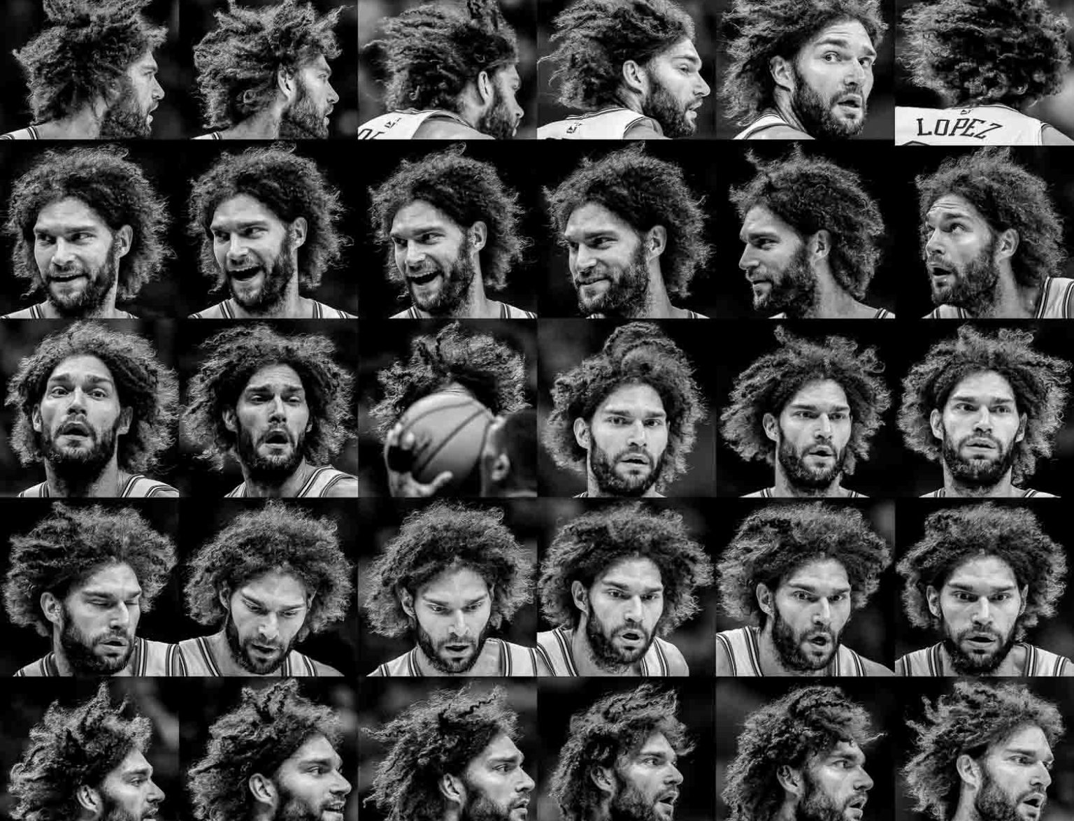 (Trent Nelson | The Salt Lake Tribune)  Chicago Bulls center Robin Lopez (42) as the Utah Jazz host the Chicago Bulls, NBA basketball in Salt Lake City Wednesday November 22, 2017.