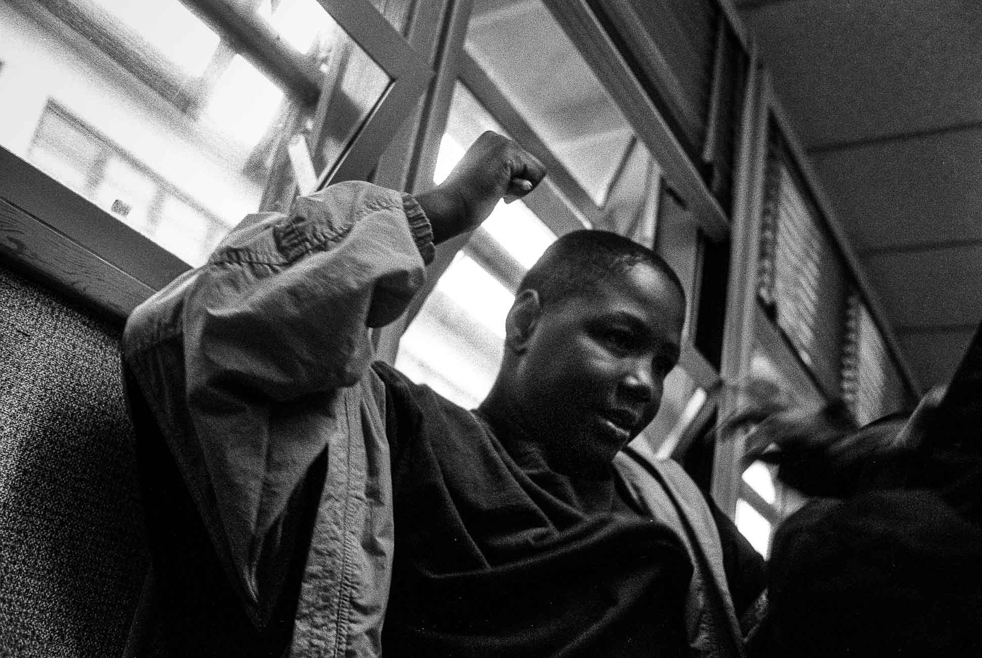 Kid threatens to stab another kid with a pencil.