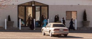 Trent Nelson  |  The Salt Lake Tribune 
lsj meeting house, driving around, in Colorado City, Arizona, Saturday, January 14, 2012.