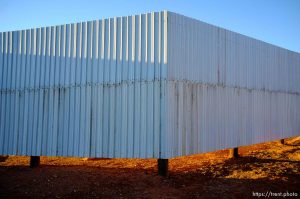 wall around apparent new FLDS storehouse, hildale, Wednesday January 14, 2015.