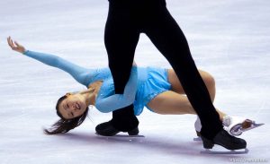 From USA, Kyoko Ina and John Zimmerman. Pairs Free Skating finals Monday night at the Salt Lake Ice Center, 2002 Olympic Winter Games.
 02.11.2002, 7:58:25 PM