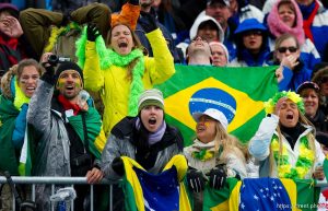 Cheering for Brazil, 2010 Winter Olympics